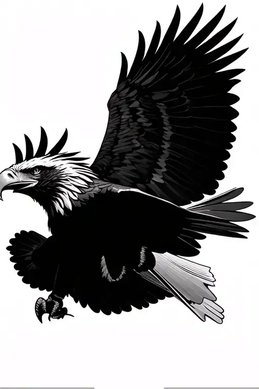 Flying Eagle On Top Book Open