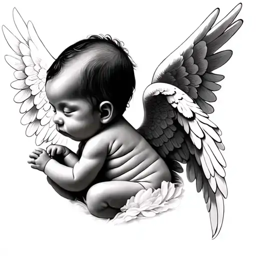 Baby With Angel Wings