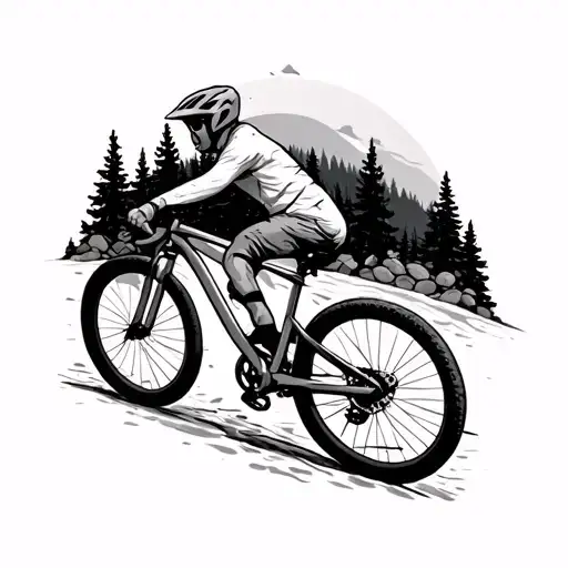 Gravel Biking And Nature Scene