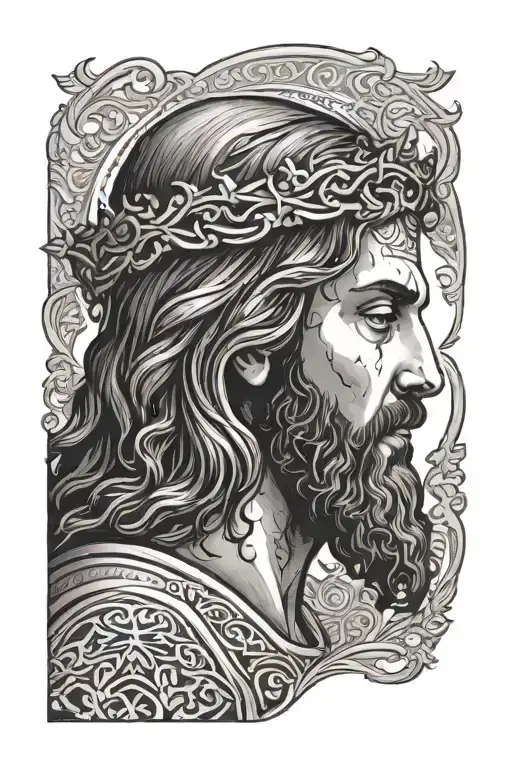 Jesus In Islamic Design Containing