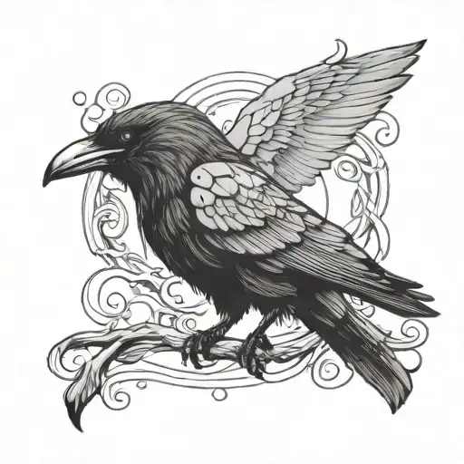 Crow With The Words Cut The Cord