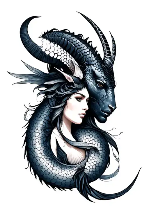 Pisces Woman Capricorn Man Tatto Idea
