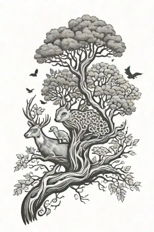 Nature Animals Love Trees Mother Earth