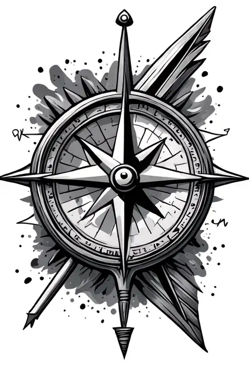 Compass And Arrow Piercing