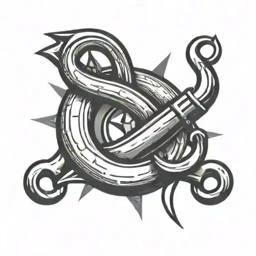 Fishing Hook And Builder's Nail