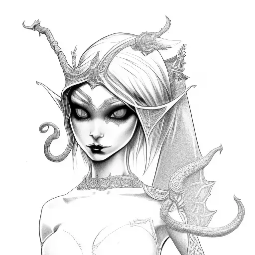 Gothic Elf Full Body