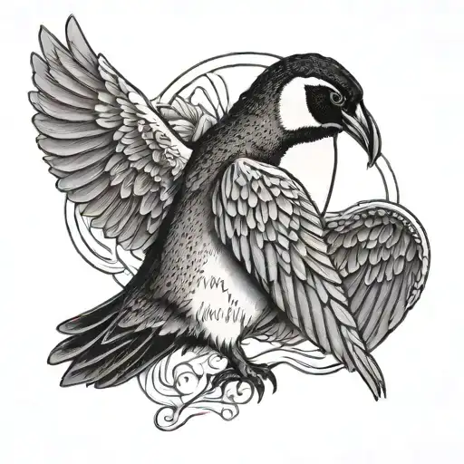 Penguin With Angel Wings And Halo