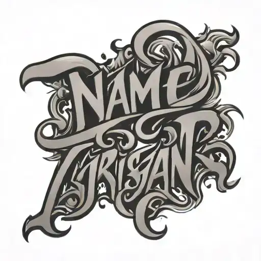 Name Triistan In Grafitti Font With Image Symbolizing New Beginnings And Love