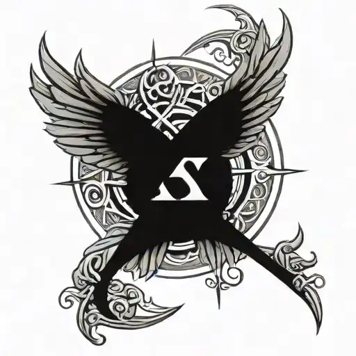 Combine Scorpio Sagittarius Libra Tattoo Design