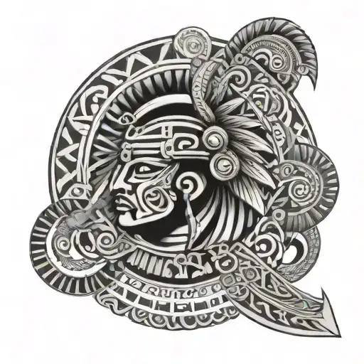 Aztec Polynesian Sleeve