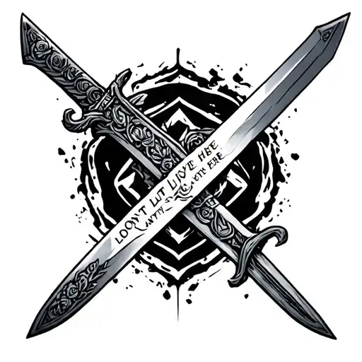 Love Dont Live Here With Samuri Sword