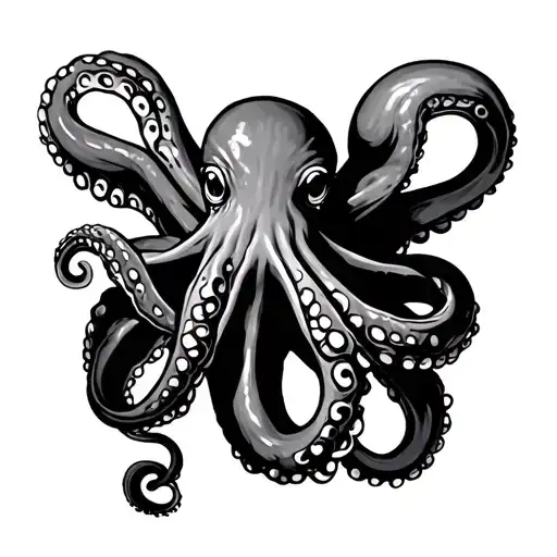 Octopus Wraping Human Legs