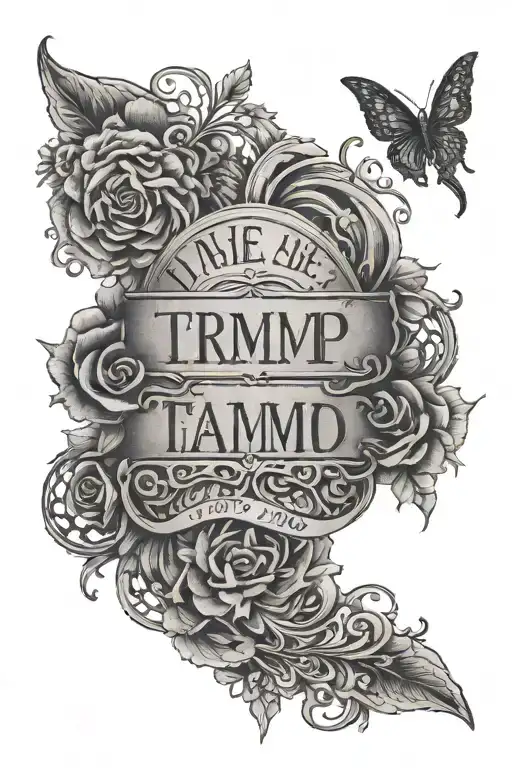 A Quote In Portuguese Spine Tattoo And A Tramp Stamp