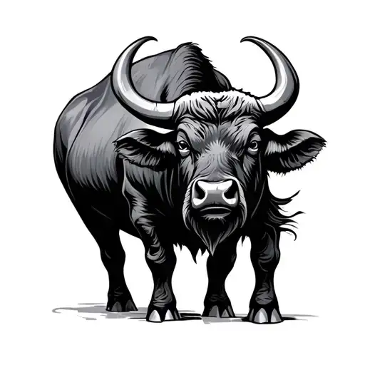 Cartoon Water Buffalo