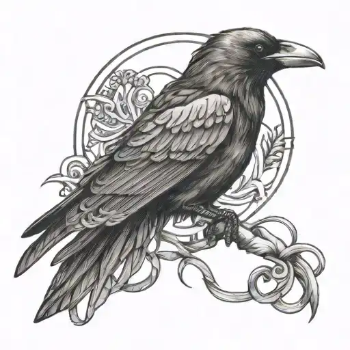 Crow With Words Cut The Cord Connected