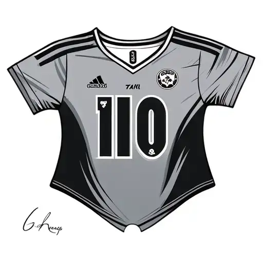 A Football Kit With The Number 10