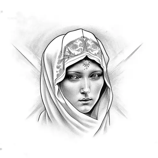 Holy Mary Half Sleeve