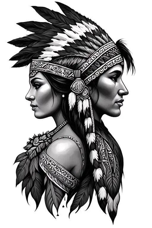 Irish And Native American Couples Matching