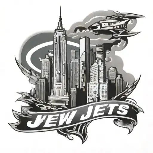 New York City Skyline New York Jets