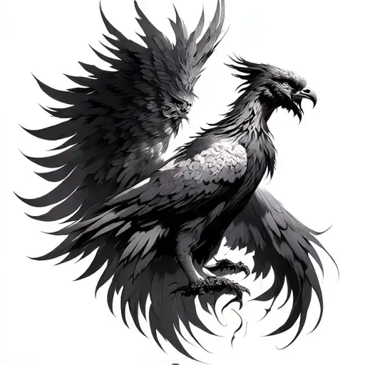 Phoenix Rising Warrior Goddess Emerging