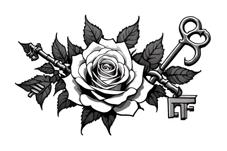 Skeleton Key Rose Cuffs Prison Bars Forming