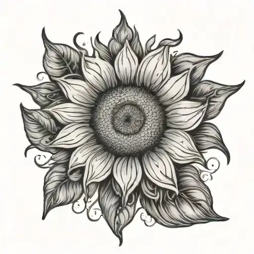 Sun Rays And Sunflower Represent Wife Name Gaye