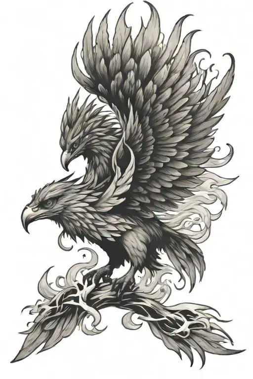 Lone Wolf And Rising Phoenix Rising From The Ashes