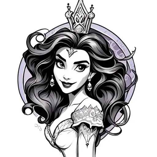 Disney Princess Villian Tattoo Design