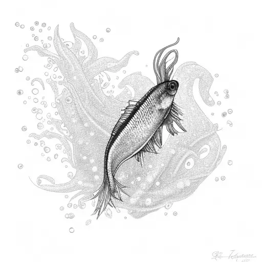 Betta Fish With Sparkles