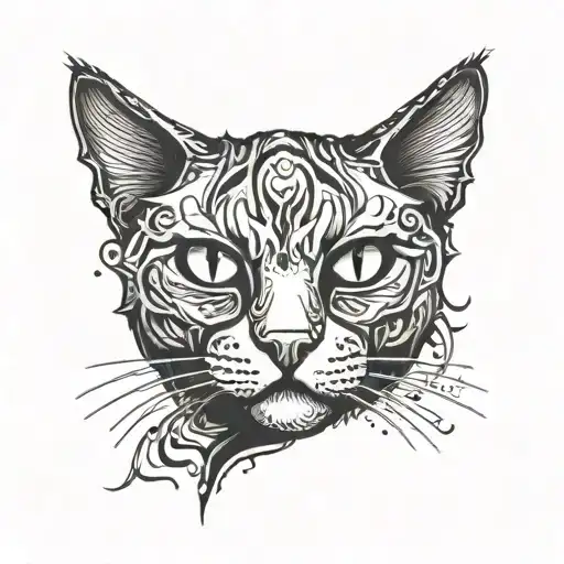 Neon Cat That Is Fading