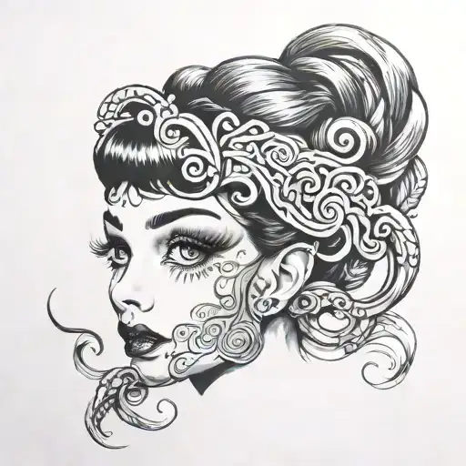 Audrey Hepburn Medusa Gorgon