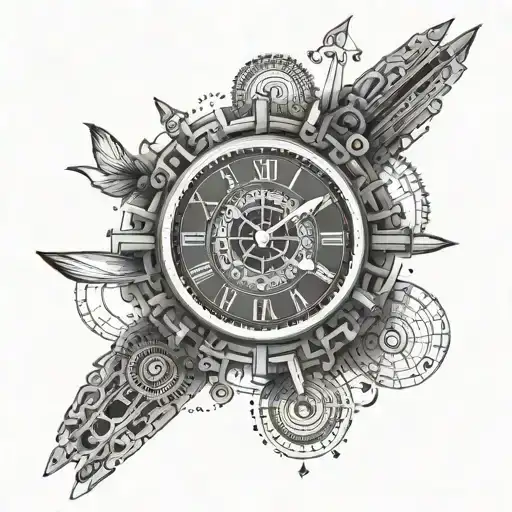 Karthik In Morse Code Pattern Forming Clock Hands