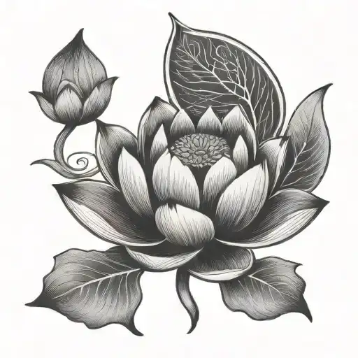 Lotus And Text