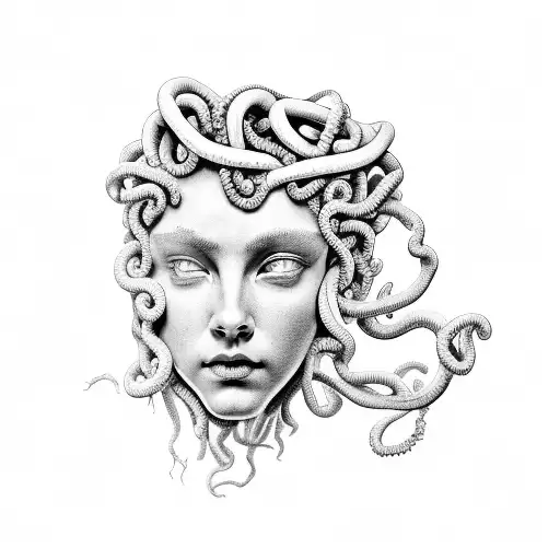 Medusa Holding Poseidon's Head