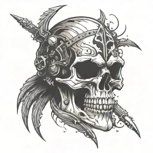 Trash Polka Spartan Skull