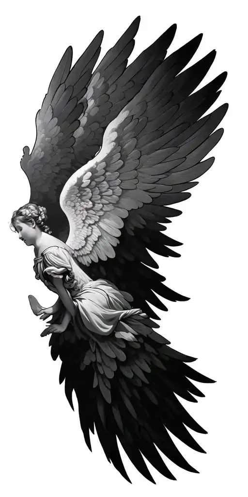 Heaven Clouds Sky Dives Baby Angel Wings