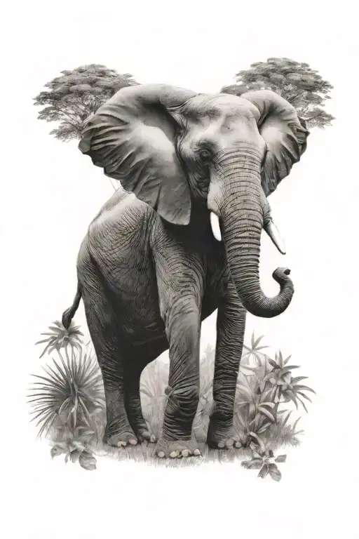 Elephant Realism Jungle