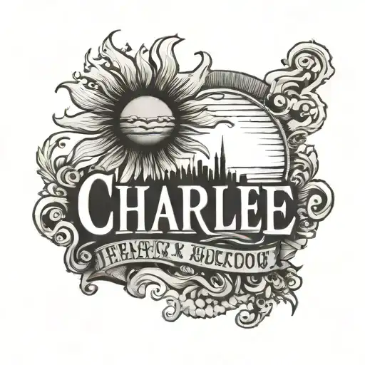 The Name Charlie With A Sun Setting