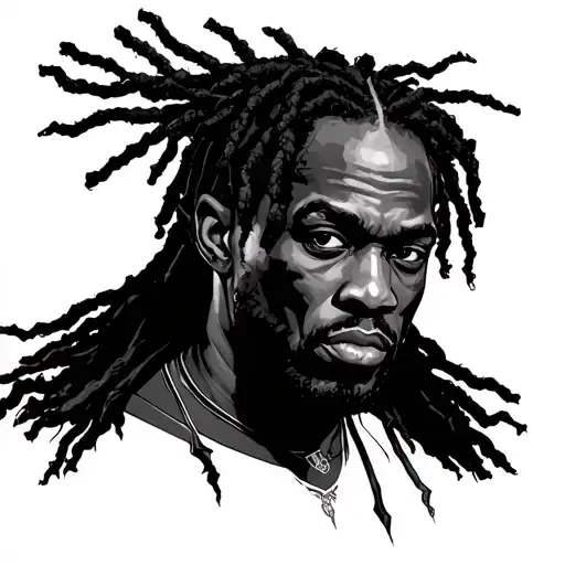 Black Man With Dreads Possessed With Power Of Thunder