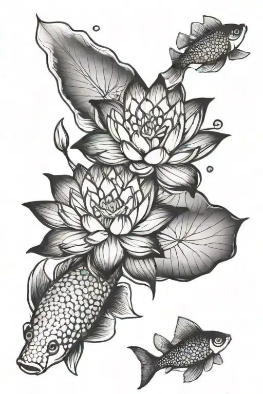 Lotus & Koifish