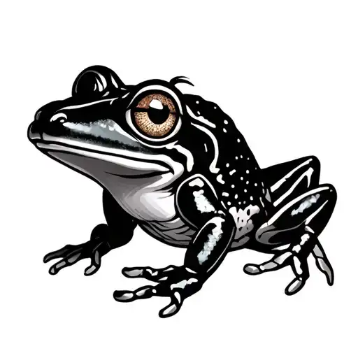 Frog With Crab With One Eye