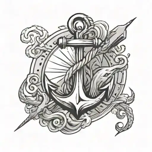 Anchor Love And Thunder Storm