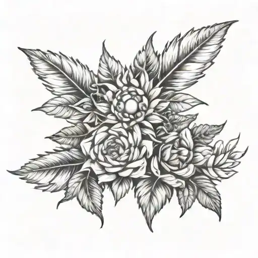 Plants Representing Siblings With Sun Rising