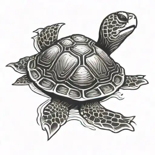 Turtle With Eye Bandana Mask