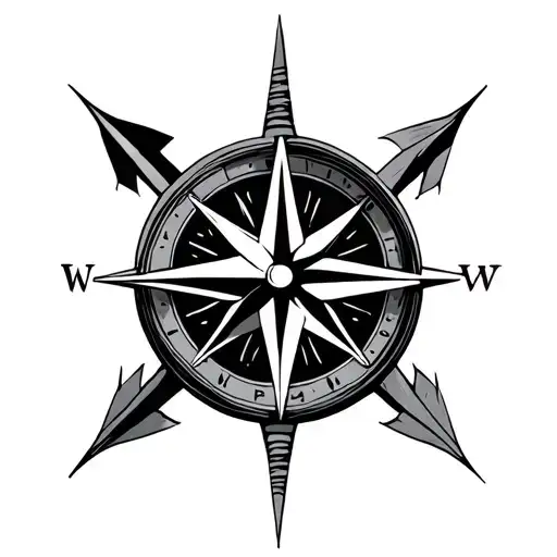 Compass 5 Arrows