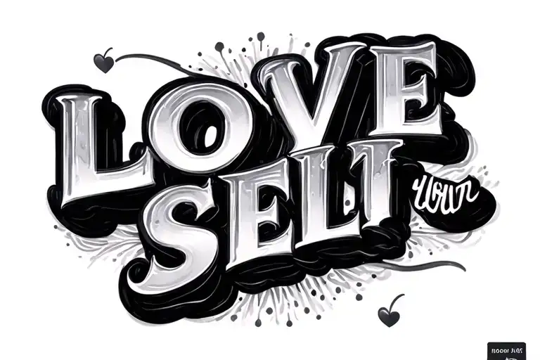 Love Your Self First Letter