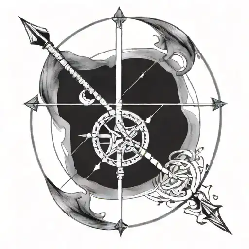 Simple The Golden Ratio With Sagittarius Arrow