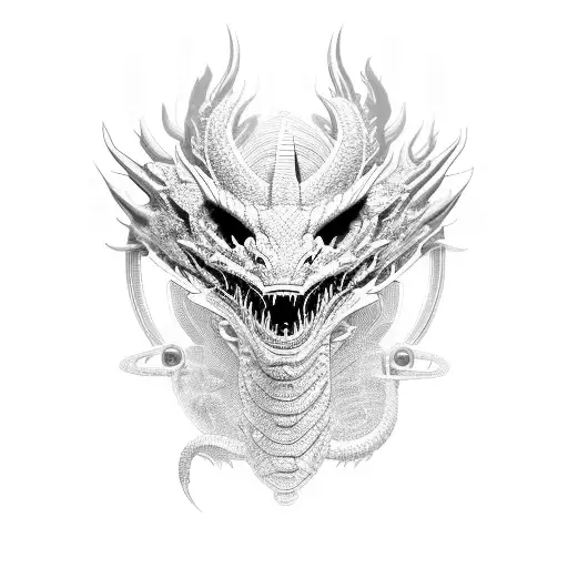 A Sleek Robotic Dragon With Neon Lights And Glowing Circuitry