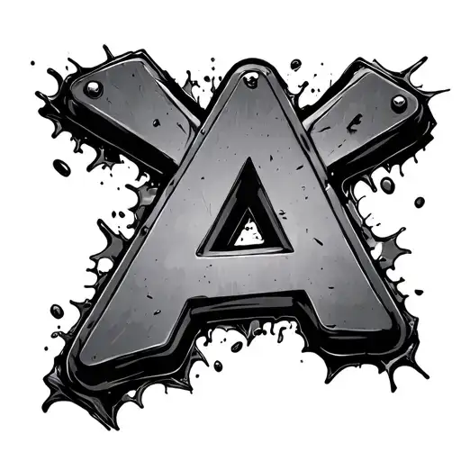 Crash Out Word With Warning Sign As O And Letter A