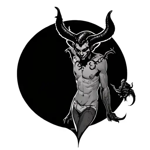 Devil Pin Up Guy